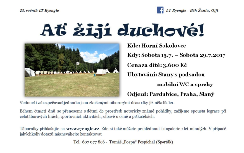 Poslední volná místa na letním táboře !