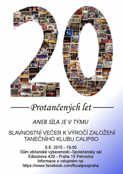 TK Calipso Praha se dožívá 20 let a hodlá to oslavit se vší parádou